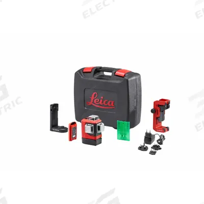 LEICA LINO Self-Leveling Laser: 0 Lines and 0 Dots, Green Beam, 2 Planes - Plane Laser Levels