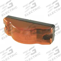 GROTE Side Turn Marker Lamp: Incandescent, Turn Signal Light, Amber, Rectangular, 2 in Overall Ht (MPN 53163). Key specifications — Standards: FMVSS 108; Electrical Connection: Pigtail; Brand: GROTE; Installation Type: Permanent; Lens Color: Amber; Mount Type: Screw; Lighting Technology: Incandescent; Light Type: Turn Signal Light.