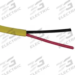 CAROL Fire Alarm Cable: 1,000 ft Cable Lg, Riser, Riser, S-R PVC, Semi-Rigid PVC, Yellow, PVC, Solid (MPN E1522S.41.05). Key specifications — Brand: CAROL; Conductor Gauge: 14 AWG; Jacket Material: PVC; Solid/Stranded: Solid.
