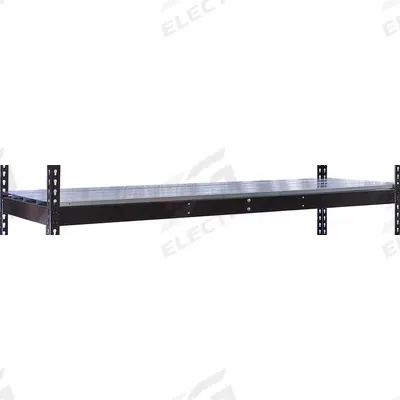 HALLOWELL Shelf: 96 in x 30 in, 620 lb Load Capacity, Steel, 22 ga Decking, Black - Steel-Plank Decking Shelf Kits for Boltless Shelving