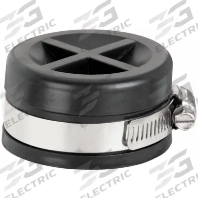 APPROVED VENDOR Round End Cap: PVC, PVC, 1 1/2 in Overall Lg - Flexible Transition Pipe Fittings