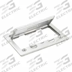 HUBBELL WIRING DEVICE-KELLEMS Floor Box Cover: Rectangular, Silver, Aluminum, Brushed (MPN SA3826). Key specifications — attr211014: HUBBELL WIRING DEVICE-KELLEMS; attr1046648: Silver; attr1046653: Rectangular; attr1046654: Brushed; attr1046660: Aluminum.