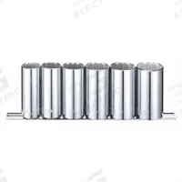 WESTWARD Socket Set: 3/8 in Drive, 6 Piece, 12-Point, SAE, 11/16 in to 1 in (MPN 53PN44). Key specifications — attr1224269: 3/8 in; attr1204685: Tether Ready; attr1204650: 11/16 in to 1 in; attr1204673: Socket Bits Not Included; attr1204688: WESTWARD; attr1206170: Deep Sockets.