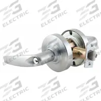 SCHLAGE Door Lockset: Storeroom Lever Locksets, Chrome, ADA Compliant, Electrical (MPN ND80PDEL ATH 626). Key specifications — Ligature Resistance: Not Ligature-Resistant; Brand: SCHLAGE; Visual Indicator Message: No Message; Lockset Style: ND Athens; ADA Compliant: Yes; Finish: Satin Chromium-Plated : Cast Zinc.