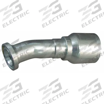 AEROQUIP Hydraulic Flange Fitting: 1 1/4 in Hydraulic Hose I.D., 2 in Hydraulic Flange Size - Crimpable 22° Elbow, Hydraulic Flange Fittings