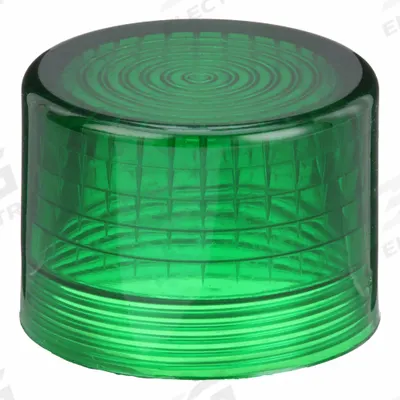 EATON Pilot Light Lens: 30 mm Panel Mounting Hole Dia, Green, Fresnel - Pilot-Light Lenses
