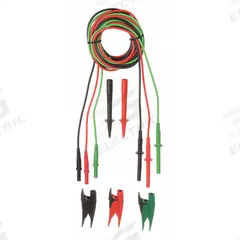FLUKE Test Lead Set: CAT II 1000V/CAT III 600V, 8.6 ft Test Lead Lg, Black/Green/Red, TL1550B. Key specifications — CAT Safety Rating: CAT III 600V; Cable/Lead Color: Red; Compatible with Manufacturer Model Number: 1550B; Brand: FLUKE.