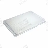 CAPLUGS 384-Well Microplates: Non-Sterile, 384 Wells, 0.112 mL, 85 mm Dia, Square, Polystyrene (MPN 2908217010E1). Key specifications — Brand: CAPLUGS; Body Color: Natural; RNase/DNase Free: No; Well Shape: Square; Material: Polystyrene.