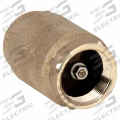 SIMMONS Check Valve: Poppet, Inline Valve Body, 1 1/2 in Pipe Size, FNPT x FNPT, Silicon Bronze, NPT (MPN 505SB). Key specifications — Brand: SIMMONS.