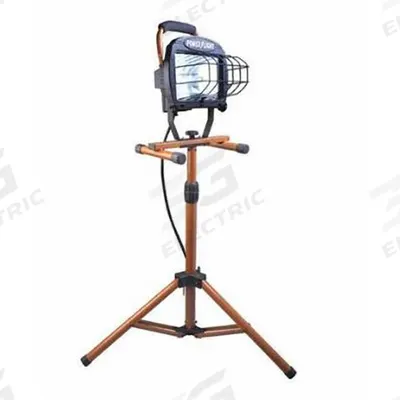 SOUTHWIRE Work Light: 8,000 lm Max Brightness, Halogen, 1, 1 Brightness Levels, 1 Lamp Heads - Tripod Stand Lights