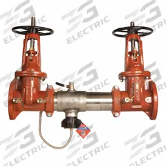 WATTS Reduced Pressure Zone Backflow Preventer: 957, with Flood Detection Sensor, 2 1/2 in Pipe Size (MPN 957-OSY 21/2). Key specifications — Shut-Off Valve Type: OSY Gate Valve; Connection Type: Flange.