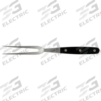 MERCER CUTLERY Meat Serving Fork: 10 5/8 in Overall Lg, Black/Silver, NSF Certified - Serving Forks