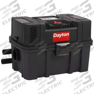 DAYTON Shop Vacuum: 4 gal Tank Size, Plastic, 1 1/4 in Vacuum Hose Dia, 7 ft Hose Lg - Mini Vacuums