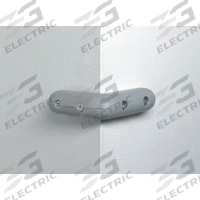 PAWLING Corner Guard: PVC, Screw-In, Black, 8 in Leg Wd, 1 in Thick, 1 in Overall Ht - PVC Screw-In Corner Pads