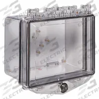 SAFETY TECHNOLOGY INTERNATIONAL Enclosure: Polycarbonate, 5 15/16 in Overall Dp, STI-7510A. Key specifications — Manufacturer Part Number: STI-7510A; Brand: SAFETY TECHNOLOGY INTERNATIONAL; Color: Clear; For Location: Indoor; For Use With: Keypads; Includes: Mounting Hardware; Mounting Location: Wall Mount; Mounting Style: Surface Mount.