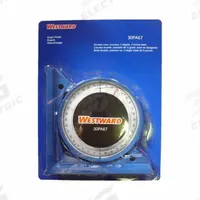 WESTWARD Angle Finder: 4 Quadrants, 5 in Base Lg, Nonmagnetic, Degrees, 5 in Overall Ht, Polystyrene (MPN 30PA67). Key specifications — attr936230: Plastic; attr936214: 0.5°; attr936215: WESTWARD; attr940475: Polystyrene.