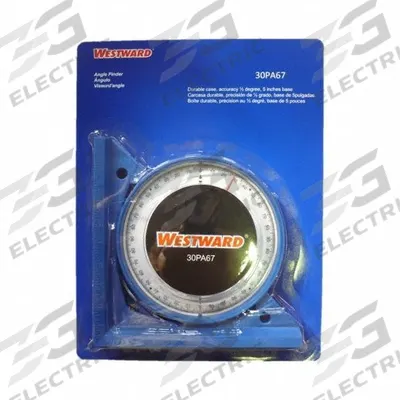 WESTWARD Angle Finder: 4 Quadrants, 5 in Base Lg, Nonmagnetic, Degrees, 5 in Overall Ht - Angle Locators