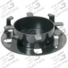 PANNET Fiber Management Spool: Half Wd, 2 RU, Black Unfinished Plastic, 1 1/4 in Ht, 4 in Wd (MPN FMS2). Key specifications — Brand: PANNET; For Use With: Fiber Enclosures; Rack Width Type: Half Width.