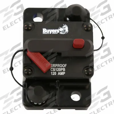 BUYERS PRODUCTS Automotive Circuit Breaker: CB, 42V DC, 120 A at 42V DC - Surface Mount Automotive Circuit Breakers