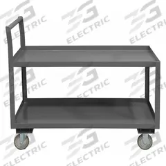 APPROVED VENDOR Utility Cart: 1,200 lb, 66 in L x 31 in W x 36 in H Overall Dim, 2 Shelves, Raised (MPN LDO-3060-2-ALU-95). Key specifications — Caster/Wheel Configuration: (2) Swivel; Brand: APPROVED VENDOR; Caster Wheel/Tread Material: Polyurethane.