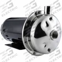 Centrifugal Pump: 5 hp, 208-230/460V AC, 192 ft Max Head, 1 1/4 in , 7 in Intake and Disch (MPN D3701045D3F). Key specifications — Brand: AMERICAN STAINLESS PUMPS; Motor Enclosure Type: ODP.