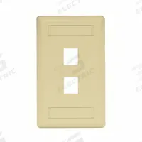 HUBBELL PREMISE WIRING Wall Plate: Ivory, 1 Gang, 2 Port, Flat Module, Plastic, Vertical (MPN IFP12EI). Key specifications — Brand: HUBBELL PREMISE WIRING; Material: Plastic; Color: Ivory; Compatible Connector Type: Keystone Jack Modules; Outlet Orientation: Vertical; Module Style: Flat.