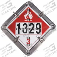 BRADY DOT Container Placard: Various DOT Classes, 13 5/8 in x 13 5/8 in, 13 5/8 in Label Ht, Placard (MPN 63214). Key specifications — Brand: BRADY; Message: Various DOT Classes.