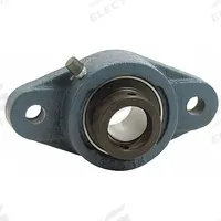 TRITAN 2 Bolt Flange Bearing: Radial Ball, 1 in Bore, Cast Iron, Eccentric Collar, 3 3/4 in Lg (MPN SALF205-16G). Key specifications — Bore Type: Cylindrical; Brand: TRITAN; Lubricant Material: NLGI #2 Equivalent; Mounting Bolt Size: 5/16 in; System of Measurement: Inch.