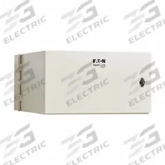 EATON TRIPP LITE Server Rack Enclosure: 6 Rack Units, NEMA 4, 13 5/8 in x 24 in x 30 in, Wall Mount (MPN SRN4G6US). Key specifications — Brand: EATON TRIPP LITE; Includes: (2) Keys; Material: Steel; Features_Broad: Hinged Back.