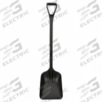 VIKAN Safety Shovel: Square Point, 1 Ribs, Plastic, #3 Blade Size, 10 3/8 in Blade Wd, Polypropylene (MPN 6896BKSS). Key specifications — attr979006: Plastic; attr979016: Scoop Shovel; attr987921: #3; attr979009: VIKAN; attr979010: Black.