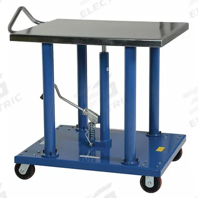 APPROVED VENDOR Lift Table: Not Powered, 2,000 lb Load Capacity, 36 in L x 30 in W, Steel - Manual Post-Lift Tables