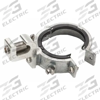 BRIDGEPORT FITTINGS Split Bushing: Zinc, Tin Electro-Plated, 4 in Trade Size - Split Grounding Bushings