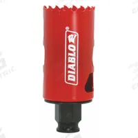 DIABLO Hole Saw: 1 9/16 in Saw Dia., 4 Teeth per Inch, 2 3/8 in Max. Cutting Dp, Bi-Metal (MPN DHS1563). Key specifications — attr1098070: 4; attr1098087: DIABLO; attr1098073: Snap-Lock Plus™.