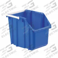 LEWISBINS Stacking and Nesting Tote: 11 5/8 in x 14 7/8 in x 12 1/2 in, Blue, 40 lb Load Capacity (MPN NPL215 Blue). Key specifications — Brand: LEWISBINS; % Recycled Content: 0%.
