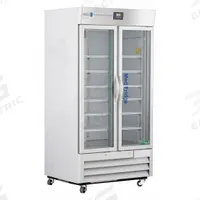AMERICAN BIOTECH SUPPLY Lab Refrigerator: 36 cu ft, Upright, 2°C to 7°C, 34 3/4 in Overall Dp, R-290 (MPN PH-ABT-HC-36G). Key specifications — Door Opening Style: Left and Right; Color: White; Alarm Type: Temperature; Manufacturer Part Number: PH-ABT-HC-36G; Brand: AMERICAN BIOTECH SUPPLY; Product Type: Lab Refrigerator; Door Type: Swing Glass; Refrigerant Type: R-290.