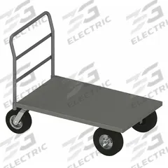 APPROVED VENDOR Platform Truck: 1,750 lb, 48 in L x 30 in W x 13 7/8 in H Deck, Solid, 12 ga Deck (MPN PT304810/12PN95). Key specifications — Side Panel Type: No Side Panels; Brand: APPROVED VENDOR; Color: Gray; Caster/Wheel Configuration: (2) Rigid.