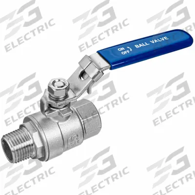 USA INDUSTRIALS Manual Two-Way Ball Valve: 3/8 in, 304 Stainless Steel, Straight Valve Body - Stainless Steel Ball Valves