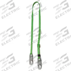 MILLER BY PIP Positioning Lanyard: Steel Snap Hook, Steel Snap Hook, 8 ft Lg, 310 lb Capacity (MPN 210TWLS-Z7/8FTGN). Key specifications — Color: Green; Brand: MILLER BY PIP; Adjustable Length: Yes.