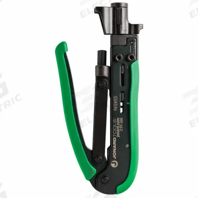 JONARD TOOLS Crimper: For F Short Connectors, RG59/RG6, 6 3/4 in Overall Lg - Coaxial Cable Compression Tools