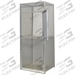 HALLOWELL Bulk Storage Locker Starter: 48 in x 60 in x 90 in, 2 Tiers, 2 Units Wide, Padlock Hasp (MPN BSL486090-R-2S-HG). Key specifications — Panels Included: (2) Side Panels; Brand: HALLOWELL.