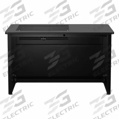 VERSADESK Computer Desk: Wood, Black Matrix, 0 Drawers, 48 in Overall Wd - Downview Computer Desk