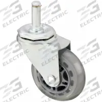 APPROVED VENDOR Stem Caster: Swivel, No Brake, 3 in Wheel Dia., 1 in Wheel Wd, Polyurethane, Plastic (MPN 400K82). Key specifications — attr1111099: APPROVED VENDOR; attr1111095: Clear; attr1176855: Swivel.