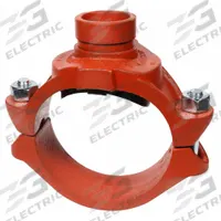 GRUVLOK Clamp Coupling: Clamp Tee, 4 in x 4 in x 1 1/4 in, Ductile Iron, EPDM Seal, 300 psi @ 150° F (MPN 0390173334). Key specifications — Brand: GRUVLOK; Maximum Operating Pressure: 300 psi @ 150° F; Fitting Pipe Size: 4 in x 4 in x 1-1/4 in.