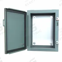 HAMMOND Electrical Enclosure: Steel, 16 in x 12 in x 6 in, NEMA 12/13, w/Panel, Solid Cover, Hinged (MPN 1418B6). Key specifications — Brand: HAMMOND; Closure Method: Clamps; Knockouts: Not Included.