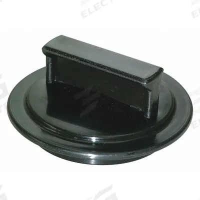 APPROVED VENDOR Drain Stopper: 2 7/8 in Overall Dia, Plastic, Black - Stoppers & Plugs for Sink Drains