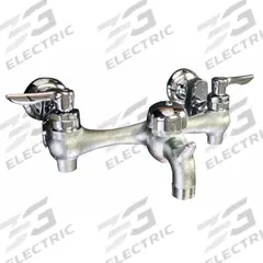 AMERICAN STANDARD Straight Service Sink Faucet: Wall, Centerset, Cast Brass, Chrome, Straight (MPN 8351076.004). Key specifications — Color/Finish: Chrome; Includes: Vacuum Breaker.