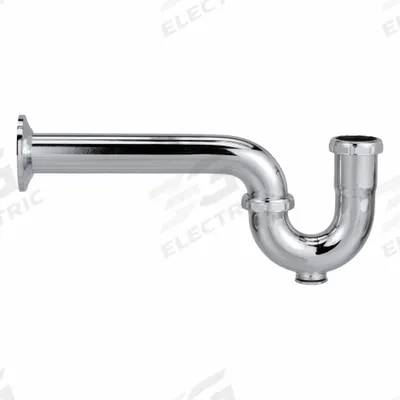 ZURN Trap: Brass, Chrome-Plated, Silver, 1 1/2 in Nominal Pipe Size - P-Traps