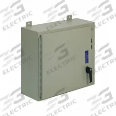 WIEGMANN Disconnect Enclosure: NEMA 12/13, Powder-Coated Steel, 24 in x 25 in x 8 in, Keyed Handle (MPN SDN12242508PL). Key specifications — Brand: WIEGMANN; Closure Method: Keyed Handle.