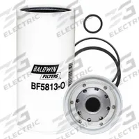 BALDWIN FILTERS Fuel Filter: Spin-On, 3 3/4 in Outside Dia, 1-12 Thread Size, Paper, Isuzu, BF5813-O. Key specifications — attr1137520: BF5813-O; attr434022: BALDWIN FILTERS; attr427730: Paper; attr427731: (2) Furnished Gasket; attr1017112: Buses; attr1017113: Isuzu.