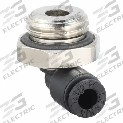 LEGRIS Push-Fit Elbow Fitting: 4 mm OD x 1/4 in Pipe Size, Push-to-Connect x MBSPP - Nylon & Nickel-Plated Brass Tube Fittings